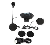 MotorMinds Cuffia per casco da moto, con citofono Bluetooth, Bluetooth 1000 mAh, BT5.0, per casco da moto, altoparlante, supporto vivavoce con auricolare BT per casco di ricarica USB
