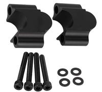 MotorMinds Riser per Manubrio per Motocicletta- 7/8 '' 22 millimetri in lega di alluminio universale handbar Riser Moto handbar Lecter morsetto Compatibile con KAWASAKI DUCATI Vittoria (Colore : Nero)