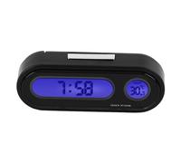 MotorMinds Termometro per Auto, 2 in 1 Orologio Elettronico Mini per Interni Auto, Orologio Digitale a LED Termometro Voltmetro per Auto, Bici, Camion