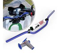 MOTOROFF Manubrio per moto da 7/8" con imbottitura in schiuma, compatibile con CRF YZF KXF KLX RMZ DRZ Pit Dirt Bike Motocross (blu)