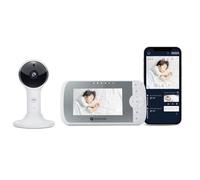 Motorola Baby Monitor VM65X Connect - Telecamera Neonato con Supporto per Culla Flessibile - Telecamera Bambini con Monitor, Visione Notturna, Comunicazione Bidirezionale e Controllo tramite App