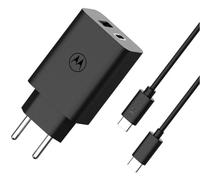 motorola Charger turbopower 50w Duo USB-c + USB-a w/USB-c Cavo, Black Marca