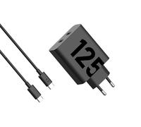 Motorola Chargers - TurboPower 125 W Dual Port GaN Caricatore rapido con 1 m 6,5 A Marchio E USB-C su cavo USB-C per la ricarica di telefoni e laptop ad alte prestazioni