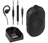 MOTOROLA - CLP446e Walkie Talkie PMR446 con Caricatore e Auricolare - Nero