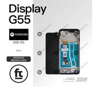 MOTOROLA DISPLAY G55 5G ORIGINALE SERVICE PACK BLACK NERO FRAME