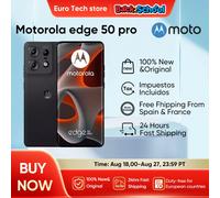 Motorola Edge 50 Pro 12/256 GB 6,67" 1,5 K Super HD POLED Display Fotocamera da 50 MP con AI e teleobiettivo x3 Dual Sim Versione Taiwan Black