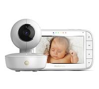 Motorola MBP 50 - Baby monitor video digitale con schermo LCD a colori da 5.0”, modo eco e visione notturna, bianco