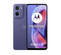 Motorola moto e15 (2/64GB, Fotocamera da 32MP + sensore antisfarfallio, Display 6.67" HD+ 90Hz Corning® Gorilla® Glass 3, 5200mAh, MediaTek Helio G81 Extreme, Android 14 Go Edition), Fresh Lavender