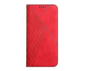 Motorola Moto Edge 20 Pro Case Premium Cover Magnetic Leather Folio Etui Coque - Red