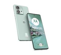 Motorola Moto Edge40 Neo Smartphone (6,55'-FHD+, fotocamera 50 MP, fotocamera 12/256 GB, 5000 mAh, Android 13) Soothing Green, con cover protettiva + adattatore auto [esclusiva su Amazon], PAYHOOO1SE
