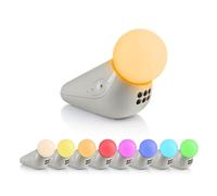 Motorola Nursery - S1 Luce Notturna e Rilassante Sonoro per Bambini, Suoni Rilassanti e Ninne Nanne, Illuminazioni Morbide Multicolore, Volume Regolabile, Ricaricabile, USB-C, 50 Ore di Utilizzo