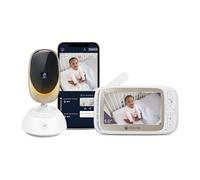 Motorola Nursery VM85 Connect Baby monitor con telecamera - Wi-Fi e app mobile, display da 5", visione notturna, panoramica/inclinazione, conversazione bidirezionale, ninne nanne