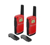Motorola TALKABOUT T42 ricetrasmittente 16 canali Nero, Rosso