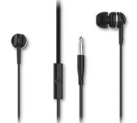 Motorola Sound Earbuds 105 - cuffie auricolari con cavo - microfono integrato - suono cristallino - incl. 6 cuscinetti auricolari in silicone - nero