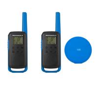 Motorola TALKABOUT T62 Blue Kit Radio PMR portatile con 2 pezzi + cuscinetto adesivo in regalo blu