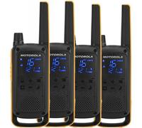 Motorola Talkabout T82 Extreme Quad Pack ricetrasmittente 16 canali Nero, Aranci