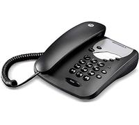 Motorola Voice - Telefono con cavo CT1, chiamate con cavo, connessioni fluide, funzione muto - Nero