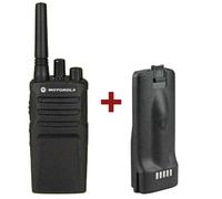 Motorola XT420 + Batteria di ricambio Ricetrasmittente robusta per utilizzo intensivo, certificata IP55, ideale per attività all'aperto e grandi
