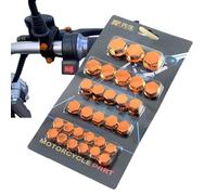Motorrad-Kopfschraubenabdeckung - Motorrad - Kopfschraubenabdeckungen | 5 mantella per bici Farben Schraubenabdeckung; set da 30 pezzi per Kopfschraubenabdeckungen, dado per motore Rostfreie Deckel