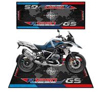 Motorrad Tappetino per moto, tappetino assorbente per garage, tappetino assorbente per BMW R1250GS, per officina, showroom, antiscivolo, impermeabile, 220 x 80 cm