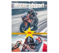 Motorradsport (Wandkalender 2026 DIN A2 hoch), CALVENDO Monatskalender: Die Welt des Motorradsports ist ein Universum voller Adrenalin, Freiheit und grenzenloser Leidenschaft.