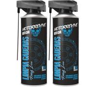 Motorrevive Detergente per Catene Racing Line per Moto da Competizione 380 ml. Pulizia Profonda e Rapida Senza Corrosione. Formula Professionale per Moto Sportive e ad Alta velocità (Confezione da 2)