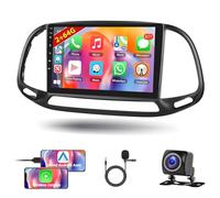 Motorsi 2+64G Carplay Autoradio per Fiat Doblo/Yeni Kasa 2015 con Wireless Android Auto Schermo, Touch Screen da 9 Pollici con Bluetooth/GPS Navigazione/SWC/FM/WiFi/USB+AHD Telecamera Posteriore