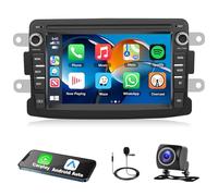Motorsi 2GB+64GB Autoradio para Renault Dacia/Symbol/Dokker/Logan con Inalámbrica Carplay Android Auto Bluetooth, Reproductor Multimedia con GPS Navegación/WiFi/Bluetooth/RDS/FM Radio/SWC+AHD Camera