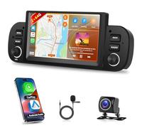 Motorsi 2GB + 64GB Carplay Autoradio per Fiat Panda 2013-2020 con Android Auto, Bluetooth Car Stereo Schermo con GPS Navigation WiFi RDS/FM Radio SWC USB Mirror Link Canbus + Telecamera Posteriore