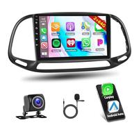 Motorsi 2GB RAM + 64GB ROM Carplay Autoradio per Fiat Doblo 2015 per Yeni Kasa 2015 mit GPS Navi, 9" Wireless Android Auto Touchscreen/Bluetooth/WiFi/FM/RDS/SWC/HiFi/Canbus+Mikrofon+AHD Rückkamera