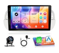 Motorsi 4G+128G Autoradio Per FIAT 500 2007-2015, 9’’ 1280P Android 15 Stereo Radio, A-pple Carplay Android Auto GPS Bluetooth 5.0 WiFi FM/RDS 2USB Supporta DAB+ OBD2