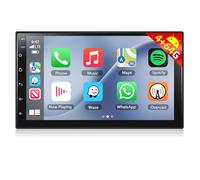 Motorsi 4GB+64GB Carplay Autoradio 2 Din Android Auto, 7" Android Doppio din Car Stereo Touchscreen Schermo con GPS, Wifi, Bluetooth, FM/RDS Radio, Mirror Link, SWC + mic