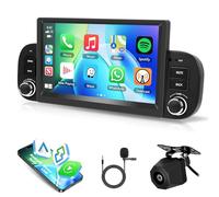 Motorsi Android Auto Autoradio para Fiat Panda 2013-2020 con Inalámbrica Carplay, 2GB+64GB Bluetooth Car Stereo con GPS Navegación WiFi RDS/FM Radio SWC Canbus + Telecamera Posteriore