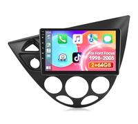 Motorsi Android Auto Per Ford Focus 1998-2005 Guida A Sinistra, Autoradio 9 Pollici 1080P HD Touchscreen Carplay 2 Din Stereo 2+64G Con GPS/WiFi/EQ/Bluetooth/FM/RDS, Telecamera AHD Posteriore