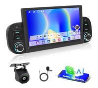 Motorsi Carplay Autoradio per Fiat Panda 2013-2020 con GPS Navi, Android Auto 2+64G Bluetooth Car Stereo Schermo, ASP, WiFi, RDS/FM Radio, SWC, EQ, USB, Mirror Link, Canbus + Telecamera Posteriore