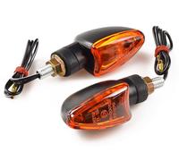 motorsportgoetz 9397 Coppia Mini Frecce Freccia ECE 12V 21W Arancione Nero
