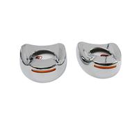 Motos Amber Mirror Mount Retroview Cover Shell W/LED Light per Harley Touring