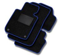 MOTOS Basic Tappetini auto Velours per auto destinato a Renault Clio III 2005-2012 si adatta anche alla versione Grand Tour - Basic, Materiale, Blu tappetino auto - Provate un nuovo comfort di guida c