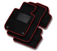 MOTOS Basic Tappetini auto Velours per auto destinato a Renault Clio IV 2012-2019 si adatta anche alla versione Grand Tour - Basic, Materiale, Rosso tappetino auto - Provate un nuovo comfort di guida