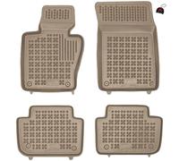 MOTOS Beige tappetini in gomma per auto adatto per BMW Serie 5 E60 2003-2010 Migliorate il vostro comfort di viaggio con il tappetino antiscivolo per auto - tappetino per auto per tutte le stagioni, p