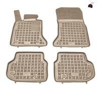 MOTOS Beige tappetini in gomma per auto adatto per BMW Serie 5 F10 2010-2013 Migliorate il vostro comfort di viaggio con il tappetino antiscivolo per auto - tappetino per auto per tutte le stagioni, p