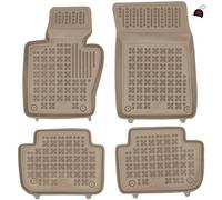 MOTOS Beige tappetini in gomma per auto adatto per BMW X3 E83 2003-2010 Migliorate il vostro comfort di viaggio con il tappetino antiscivolo per auto - tappetino per auto per tutte le stagioni, protez