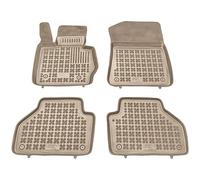 MOTOS Beige tappetini in gomma per auto adatto per BMW X4 F26 2014-2018 Migliorate il vostro comfort di viaggio con il tappetino antiscivolo per auto - tappetino per auto per tutte le stagioni, protez