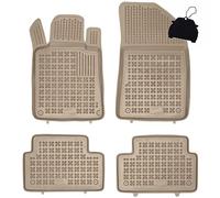 MOTOS Beige tappetini in gomma per auto adatto per Peugeot 508 I 2010-2018 Migliorate il vostro comfort di viaggio con il tappetino antiscivolo per auto - tappetino per auto per tutte le stagioni, pro