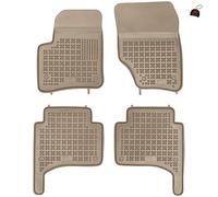 MOTOS Beige tappetini in gomma per auto adatto per Porsche Cayenne I 2002-2010 Migliorate il vostro comfort di viaggio con il tappetino antiscivolo per auto - tappetino per auto per tutte le stagioni,