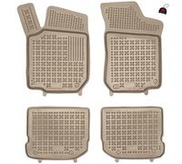 MOTOS Beige tappetini in gomma per auto adatto per Volkswagen New Beetle 1998-2005 Migliorate il vostro comfort di viaggio con il tappetino antiscivolo per auto - tappetino per auto per tutte le stagi