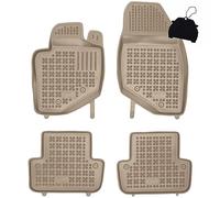MOTOS Beige tappetini in gomma per auto adatto per Volvo S60 I 2000-2009 Migliorate il vostro comfort di viaggio con il tappetino antiscivolo per auto - tappetino per auto per tutte le stagioni, prote