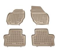 MOTOS Beige tappetini in gomma per auto adatto per Volvo V70 III 2007-2016 Migliorate il vostro comfort di viaggio con il tappetino antiscivolo per auto - tappetino per auto per tutte le stagioni, pro