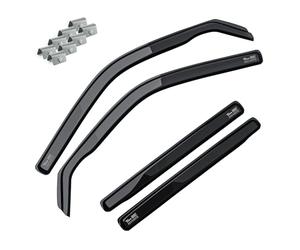 MOTOS Deflettori Finestrini Auto per RENAULT CLIO V dal 2019 Deflettori d'Aria Antiturbo e Antivento, Protezione dalle Intemperie, Riduzione del Rumore, Installazione Semplice, Durata e Robustezza