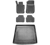 MOTOS Set di tappetini in gomma e tappetini in Pe per il bagagliaio BMW X1 E84 2009-2016 Migliorate il vostro comfort di viaggio con il tappetino antiscivolo per auto - tappetino per auto per tutte le